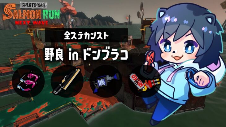 🔴【ブキ編成解説】H3リールガンでトゥィン！サーモンラン解説プレイ！【スプラトゥーン3/サーモンランNEXTWAVE】全ステ野良カンスト配信初心者