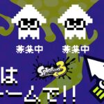 【スプラトゥーン3】[ナワバリ参加型]珍しくフェス以外で最初からチームを組みます！