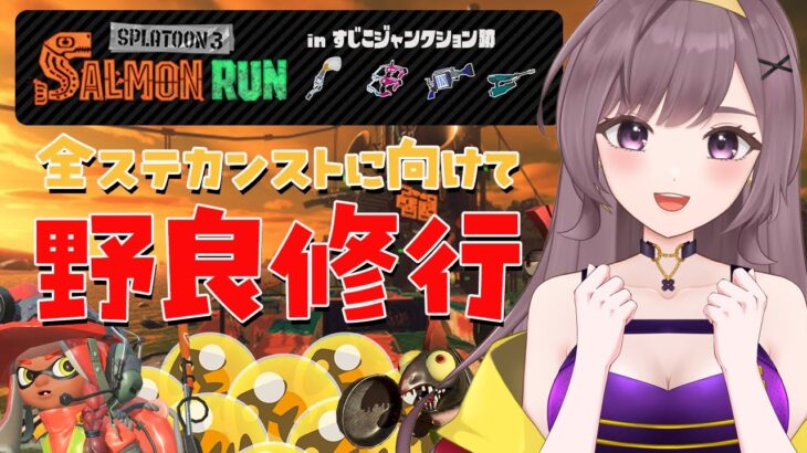 【スプラ３│サーモンランNW】伝説400～！すじこ野良戦！全ステカンスト目指して日々特訓！【スプラトゥーン3│長崎県民Vtuber│Splatoon3】