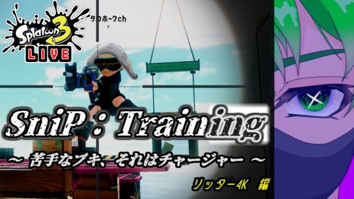 🍎ナワバリでスナイプ練習🍎リッター初心者が射撃練習をします。【スプラトゥーン3】