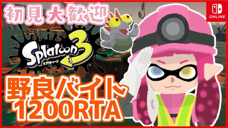 【 #サーモンラン 】野良バイト1200RTA【スプラトゥーン3/Splatoon3】